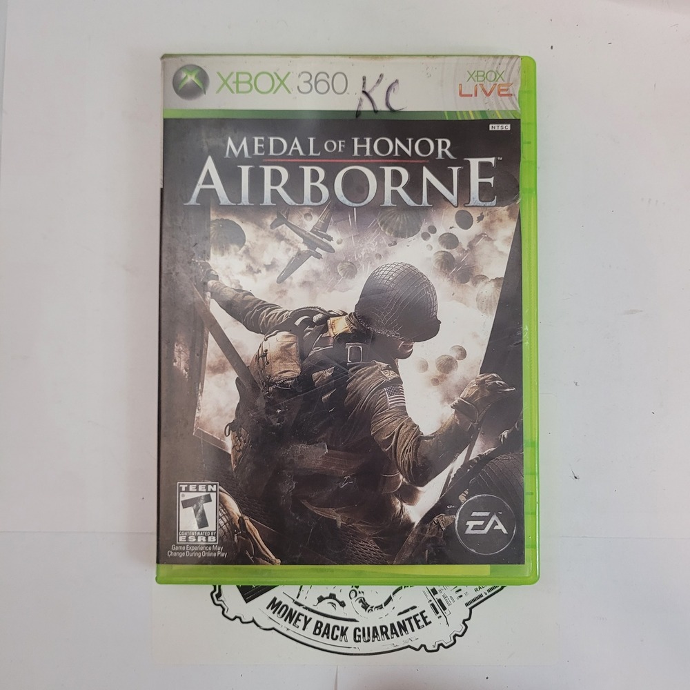 EA Games Medal of Honor Airborne Xbox 360 WWII Tactical Shooter NTSC